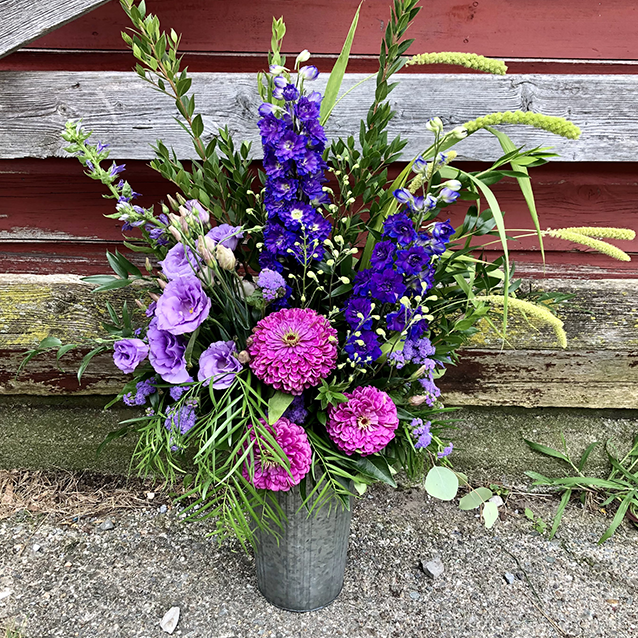 Vase - multicolor flowers