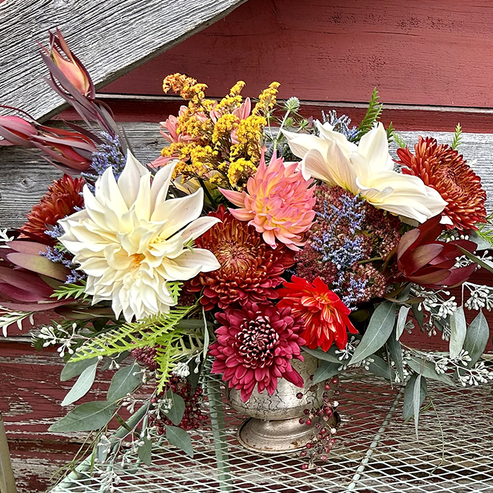 Vase - multicolor flowers