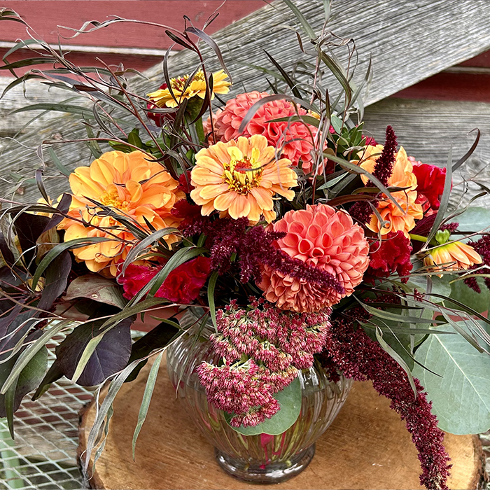 Vase - multicolor flowers