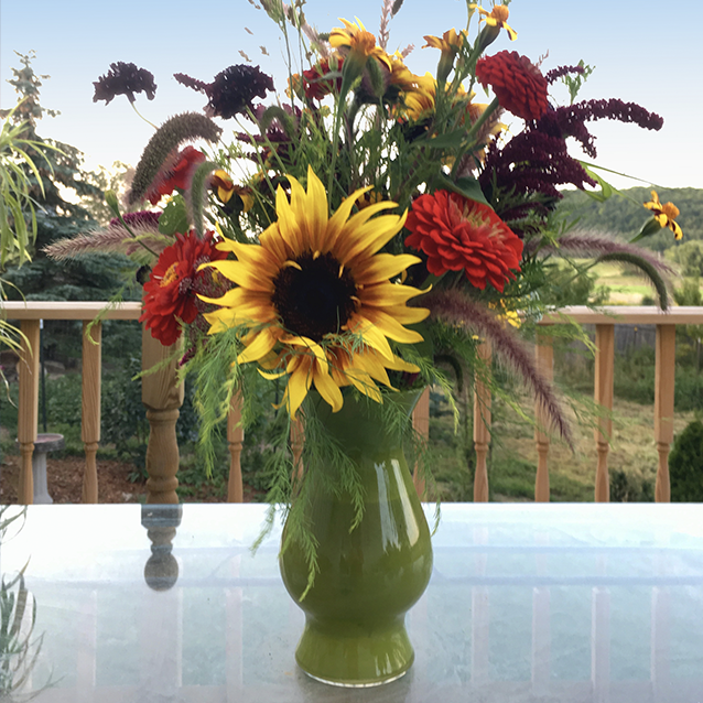 Vase - multicolor flowers