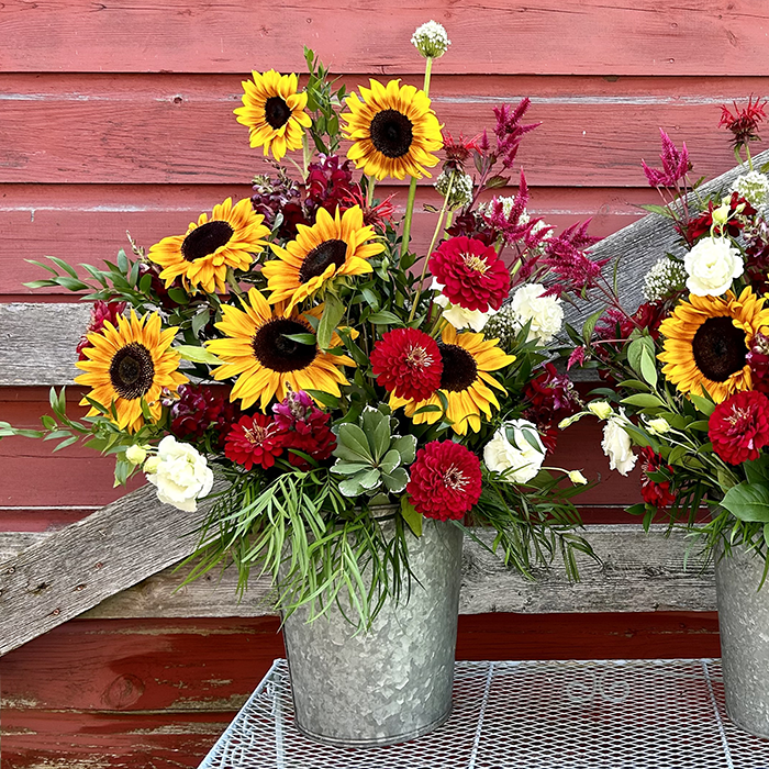 Vase - multicolor flowers