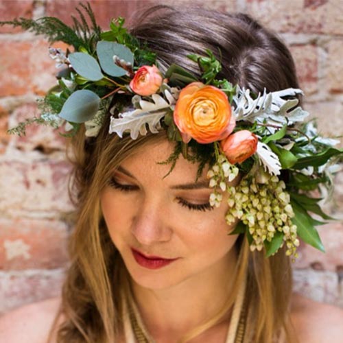 wedding flower crown